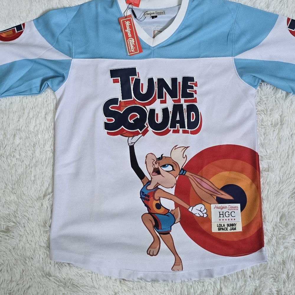Tune Squad Lola Bunny Hockey Jersey White Sz. M Space Jam New With Tags